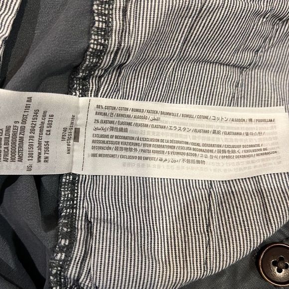 SOLD - Abercrombie & Fitch Landon Slim Pants - grey (30W X 32L) - Picture 7 of 9